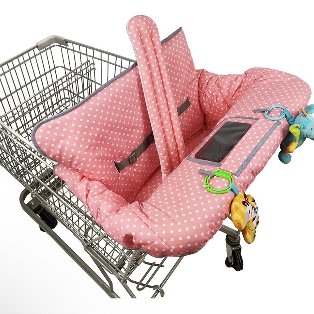Polka Dot Shopping Cart Cover for Kids